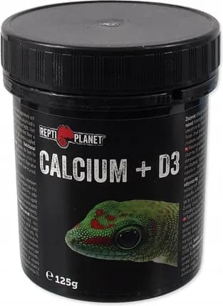 Repti Planet Calcium + D3, Wapń z D3 dla Gadów, 125g