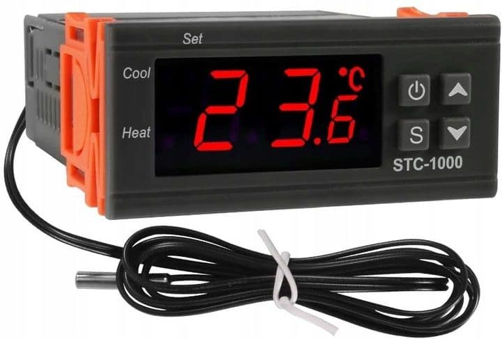 Termostat regulator temperatury, sterownik elektroniczny z sondą TP1, 230V