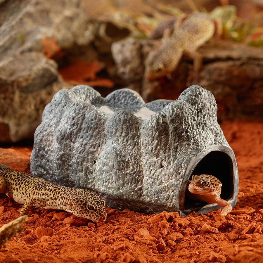Ceramiczna jaskinia Wet Rock dla gadów do terrarium